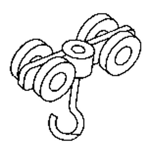 Curtain Partition Track Double Steel Roller Kelford