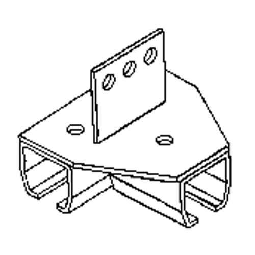 Support de montage sur poutre pour murs-rideaux Kelford