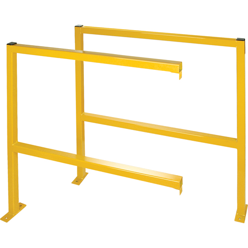 Perimeter Guards - Tubular Style, 48" W x 49-1/2" H, Yellow Kelford