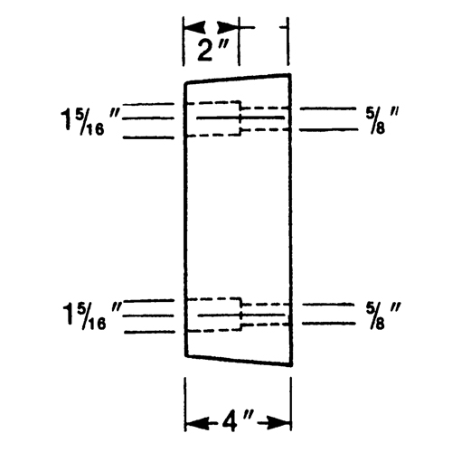 Molded Rubber Dock Guards, Rubber, 13" W x 4" D x 12" H Kelford
