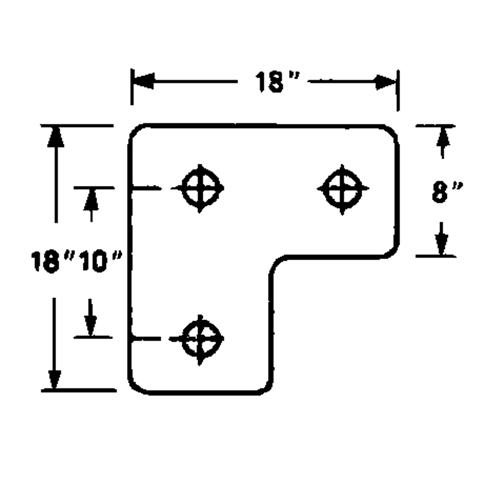 Butoirs de quai en caoutchouc moul&eacute;s, Caoutchouc, 18" la x 4" p x 18" h Kelford