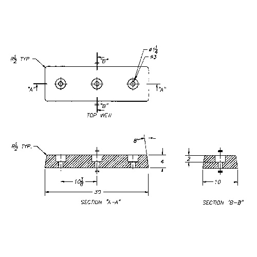 Molded Rubber Dock Guards, Rubber, 30" W x 4" D x 10" H Kelford