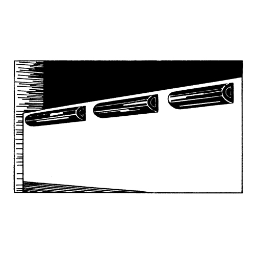 D&eacute;fenses de quai en caoutchouc refoul&eacute;, Caoutchouc, 4-1/2" la x 12" lo x 3-3/4" p Kelford