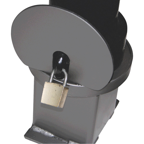 Removable Ornamental Bollards, Steel, 40" H x 4-1/2" W, Black Kelford