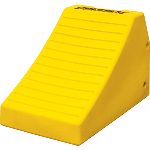 Heavy-Duty Wheel Chocks, Polyurethane, Safety Yellow, 14-1/2" W x 24-3/5" D x 16" H Kelford