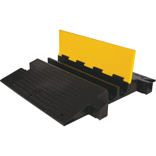 Protecteur de c&acirc;ble &agrave; traverse extr&ecirc;me Yellow Jacket, 2 canaux, 35,75" lo x 42,125" la x 5,125" h Kelford