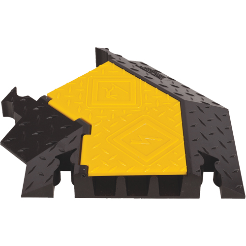 Yellow Jacket&reg; 3-Channel Heavy Duty Cable Protector - Left Turn Kelford
