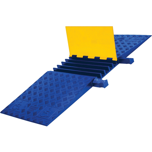 Yellow Jacket&reg; Heavy Duty ADA/DDA Cable Protector, 5 Channels, 18" L x 50" W x 1.875" H Kelford