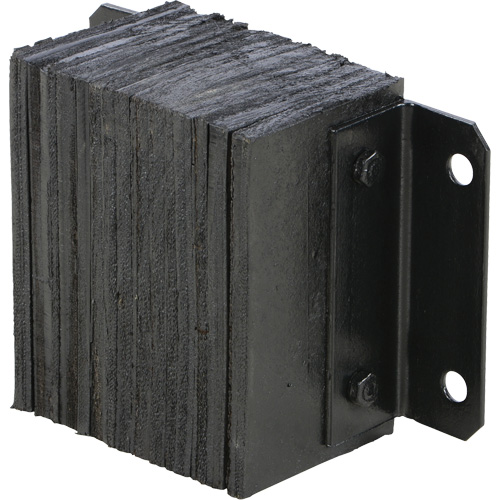 Butoir de quai lamell&eacute;, Horizontal, Caoutchouc, 12" la x 6" p x 10" h Kelford