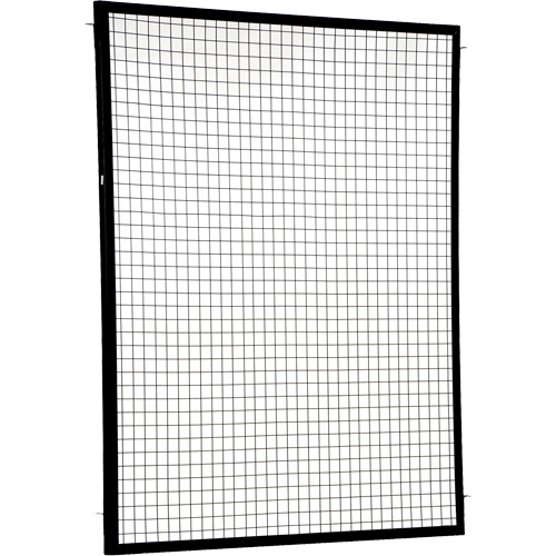 Panneau de protection p&eacute;rim&eacute;trique ajustable, 6' h x 5' la, Noir Kelford