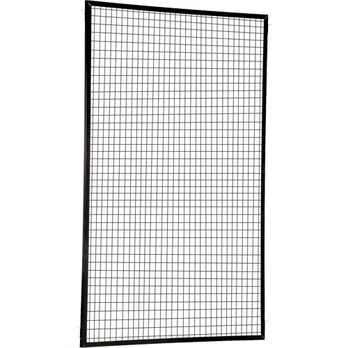 Panneau de protection p&eacute;rim&eacute;trique ajustable, 8' h x 5' la, Noir Kelford