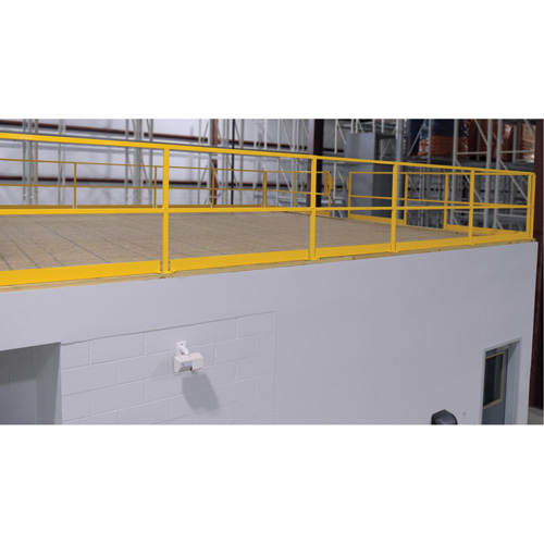 Mezzanine Safety Gate, 68-1/2" L x 42" H, 80-1/16" Raised, Yellow Kelford