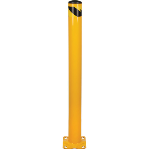 Bollard, Steel, 48" H x 4-1/2" W, Yellow Kelford
