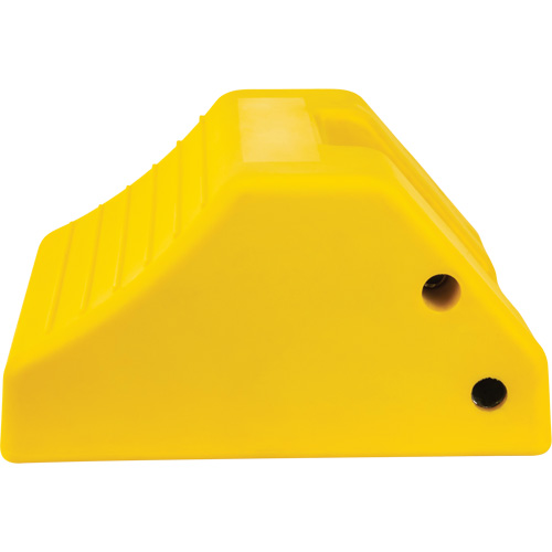 Heavy-Duty Wheel Chocks, Urethane, Yellow, 15-1/2" W x 17-7/10" D x 10" H Kelford