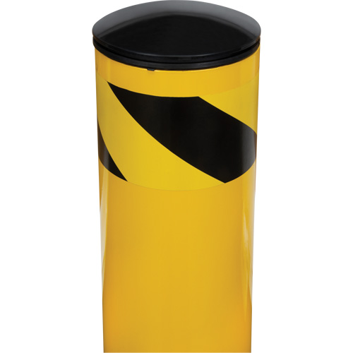 Safety Bollard, Steel, 36" H x 5-1/2" W, Yellow Kelford