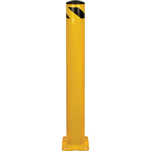 Safety Bollard, Steel, 42" H x 5-1/2" W, Yellow Kelford