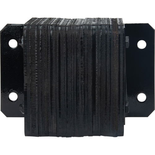 Laminated Dock Bumpers, Horizontal, Rubber, 12" W x 4" D x 10" H Kelford