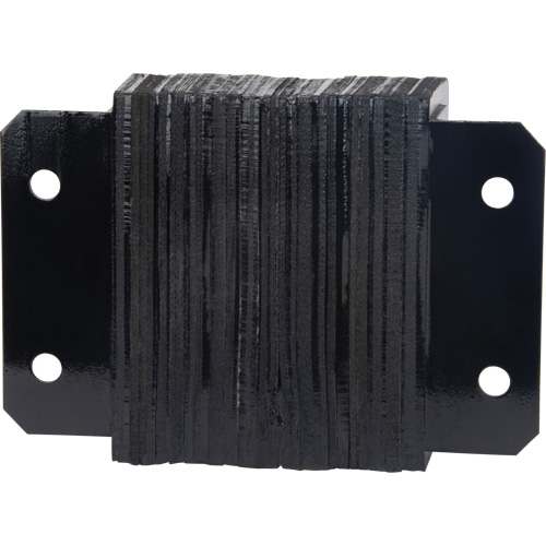 Laminated Dock Bumpers, Horizontal, Rubber, 12" W x 4" D x 10" H Kelford