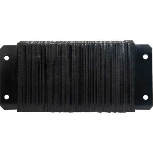 Butoirs de quai lamell&eacute;s, Horizontal, Caoutchouc, 24" la x 4" p x 12" h Kelford