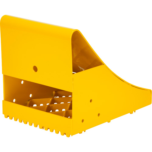 Cales-roue pour la glace, Acier, Jaune, 8-1/16" la x 10-5/8" p x 8-13/16" h Kelford