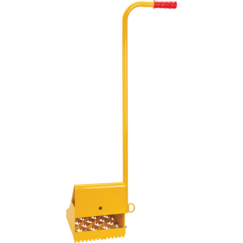 Ice Chock with Ergonomic Handle, Steel, Yellow, 8-1/16" W x 10-5/8" D x 8-13/16" H Kelford
