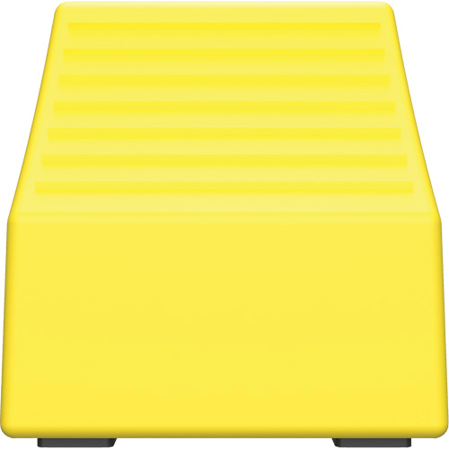 Checkers Safety Heavy-Duty Ultra Class Mining Wheel Chock, HDPE, Yellow, 14-1/2" W x 17-1/2" D x 16" H Kelford