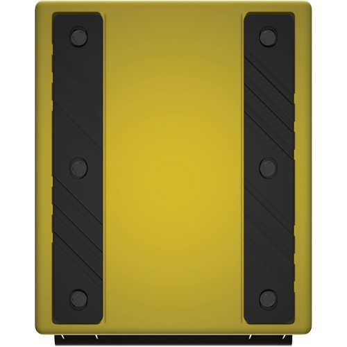 Checkers Safety Heavy-Duty Ultra Class Mining Wheel Chock, HDPE, Yellow, 14-1/2" W x 17-1/2" D x 16" H Kelford