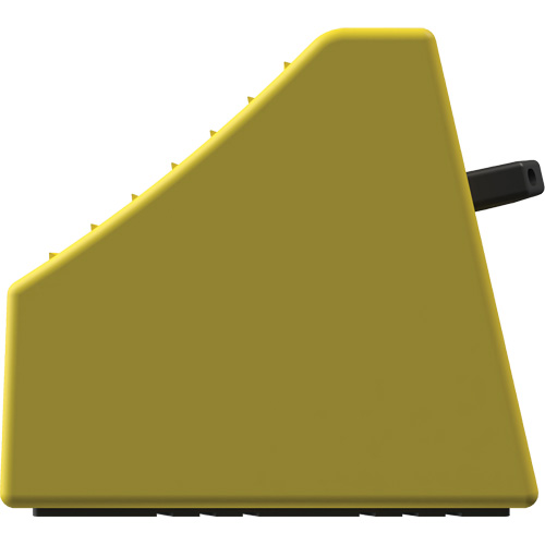 Checkers Safety Heavy-Duty Ultra Class Mining Wheel Chock without Bracket, HDPE, Yellow, 14-1/2" W x 17-1/2" D x 16" H Kelford