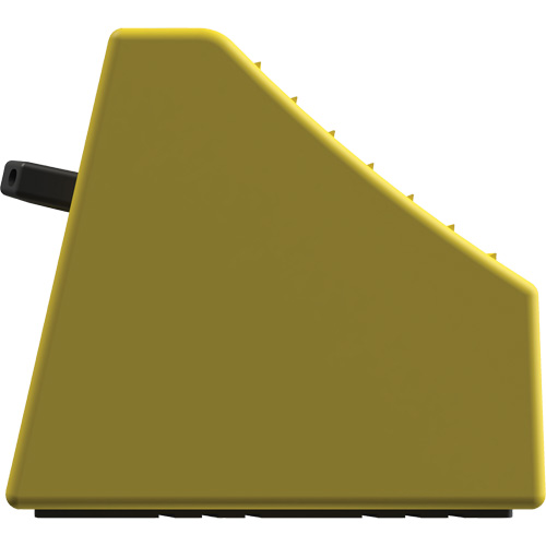 Checkers Safety Heavy-Duty Ultra Class Mining Wheel Chock without Bracket, HDPE, Yellow, 14-1/2" W x 17-1/2" D x 16" H Kelford
