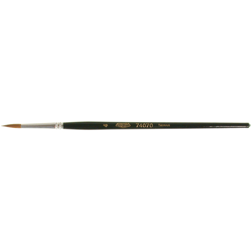 Pinceau d'artiste, Largeur de la brosse de 1/8", Martre rouge, Manche &agrave; Bois Kelford