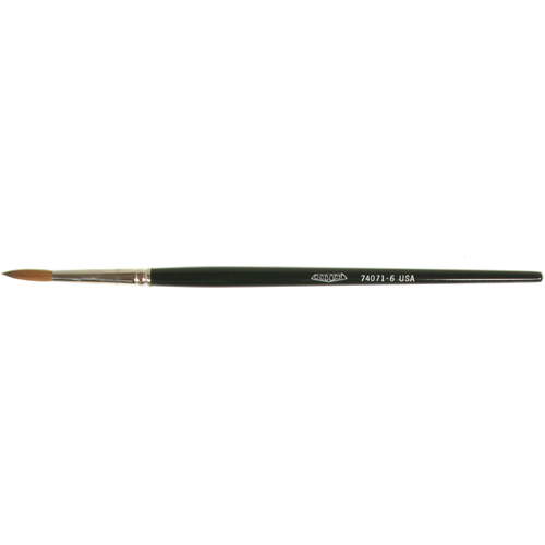 Pinceau d'artiste, Largeur de la brosse de 5/32", Martre rouge, Manche &agrave; Bois Kelford
