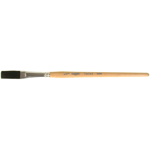 One Stroke Paint Brush, 1/2" Brush Width, Ox Hair, Wood Handle Kelford