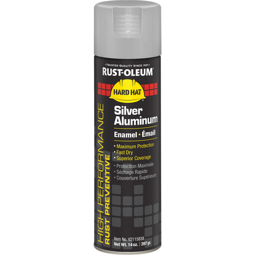 V2100 System Enamel Spray Paint, Silver Aluminum, Gloss, 14 oz., Aerosol Can Kelford