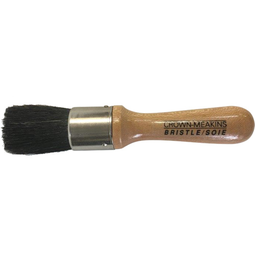 Brosse pour pochoirs, Soies naturelles, Manche Bois, Largeur de 1" Kelford