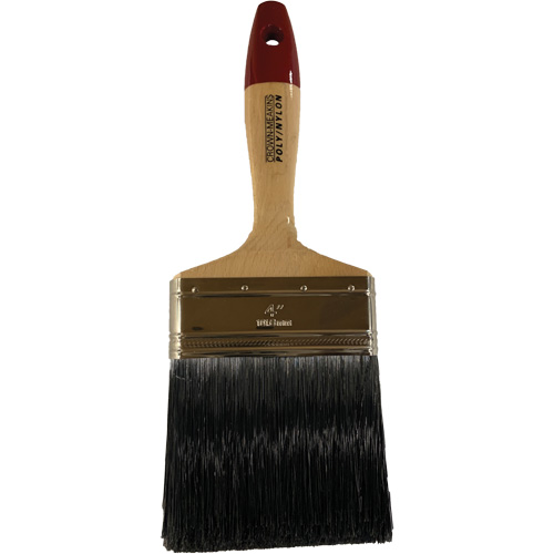 Paint Brush, Poly/Nylon, Wood Handle, 4" Width Kelford