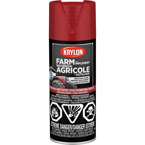 Farm & Implement Spray Paint, International Harvester Red, High-Gloss, 340 g, Aerosol Can Kelford