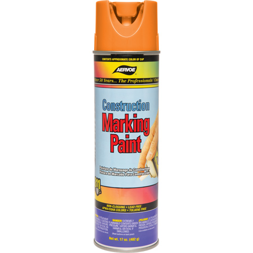 Construction Marking Paint, 17 oz., Aerosol Can Kelford