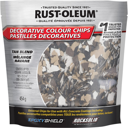 Decorative Colour Chips, 474 g, Bag, Tan Blend Kelford