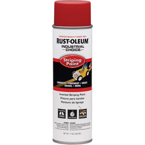 S1600 System Inverted Striping Paint, Red, Aerosol Can Kelford