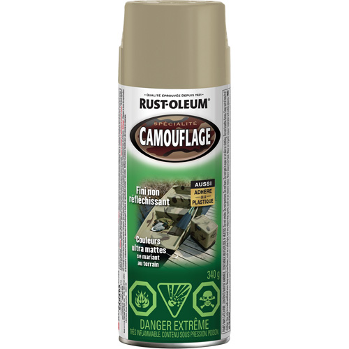 Specialty Camouflage Paint, Aerosol Can, Khaki Kelford