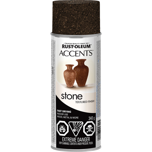 Accents&reg; Stone Creations Spray Paint, Aerosol Can, Mineral Brown Kelford