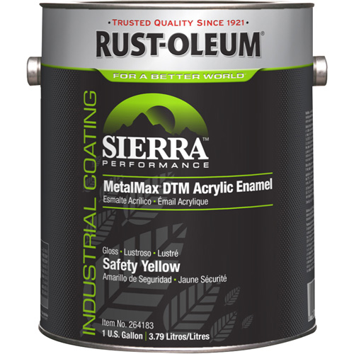 Sierra Performance MetalMax&reg; Plus DTM Acrylic Enamel, Gallon, Yellow Kelford