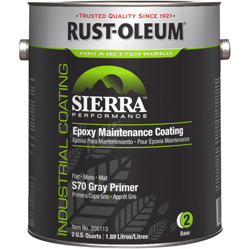 Appr&ecirc;t acrylique &eacute;poxydique &agrave; base d'eau Sierra Performance S70/S71, Gallon, Gris Kelford