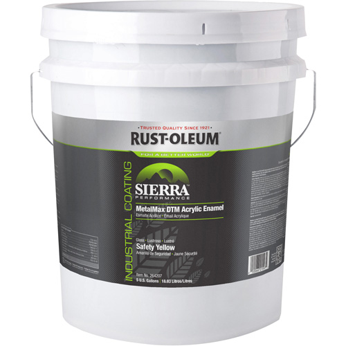 &eacute;mail acrylique DTM Sierra Performance MetalMax Plus, 5 gal., Seau, Jaune Kelford