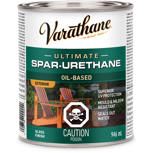 Rev&ecirc;tement &agrave; fini diamant pour bois Varathane, 946 ml, Transparent, Brillant Kelford