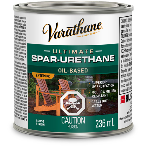 Fini diamant pour bois Varathane ext&eacute;rieur, 236 ml, Transparent, Brillant Kelford