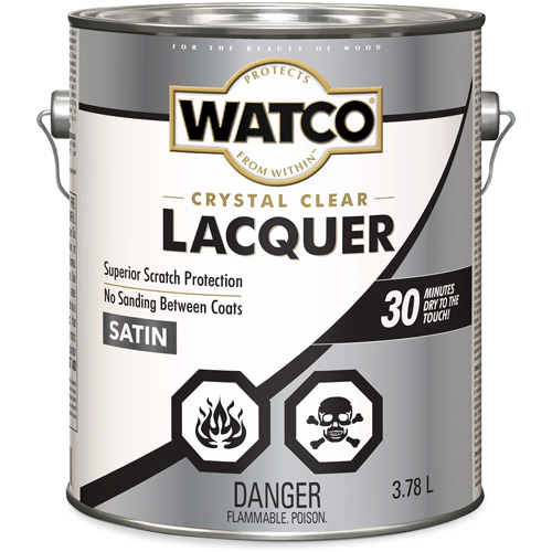 Laque pour bois Watco, 3,78 L, Transparent, Satin Kelford