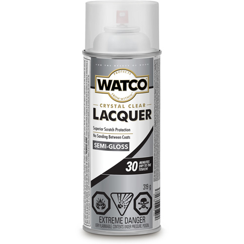 Watco&reg; Lacquer Wood Finish, 319 g, Clear, Semi-Gloss Kelford