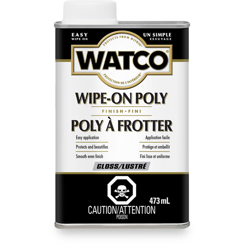 Watco&reg; Wipe-on Poly Stain, 473 ml, Clear, Gloss Kelford