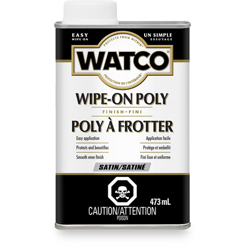 Watco&reg; Wipe-on Poly Stain, 473 ml, Clear, Satin Kelford